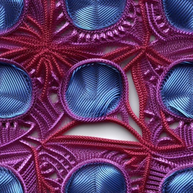 Geometryczny wzór haftu